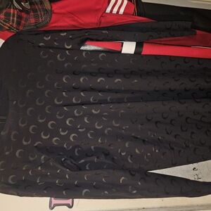 Black Moon Patterned Long Sleeve Full Body Suit-MARINE SERRE